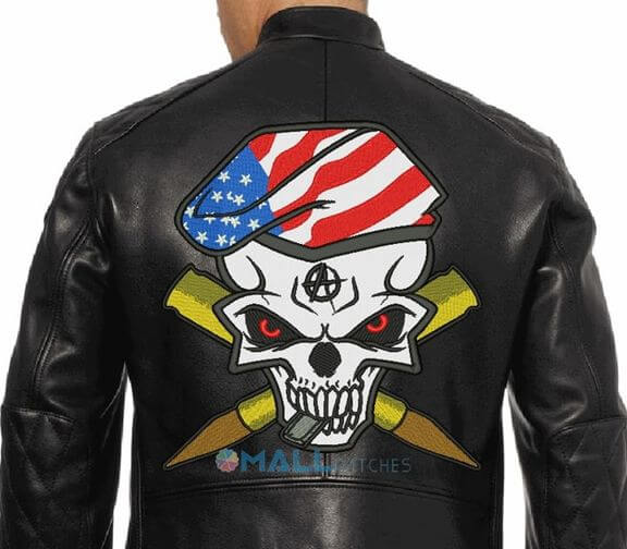 Skeleton MOTORCYCLE CLUB Back Patches For Jackets Patch Motorcycle Jacket  Patches